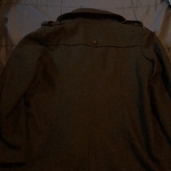 Black Wool Midlenth Trenchcoat - Picture 3 of 3